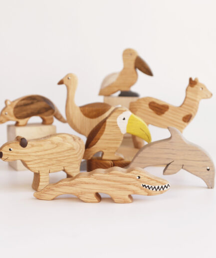 Holzspielzeug Tiere Südamerikas