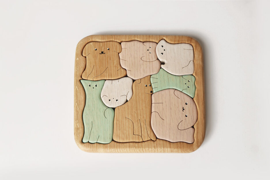 wooden puzzle for kids