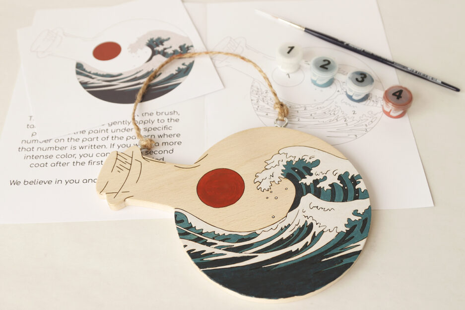 Sea wave Wood Painting Kit