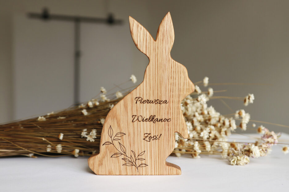 Wooden Easter bunny