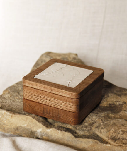 wooden storage box for handmade jewelry