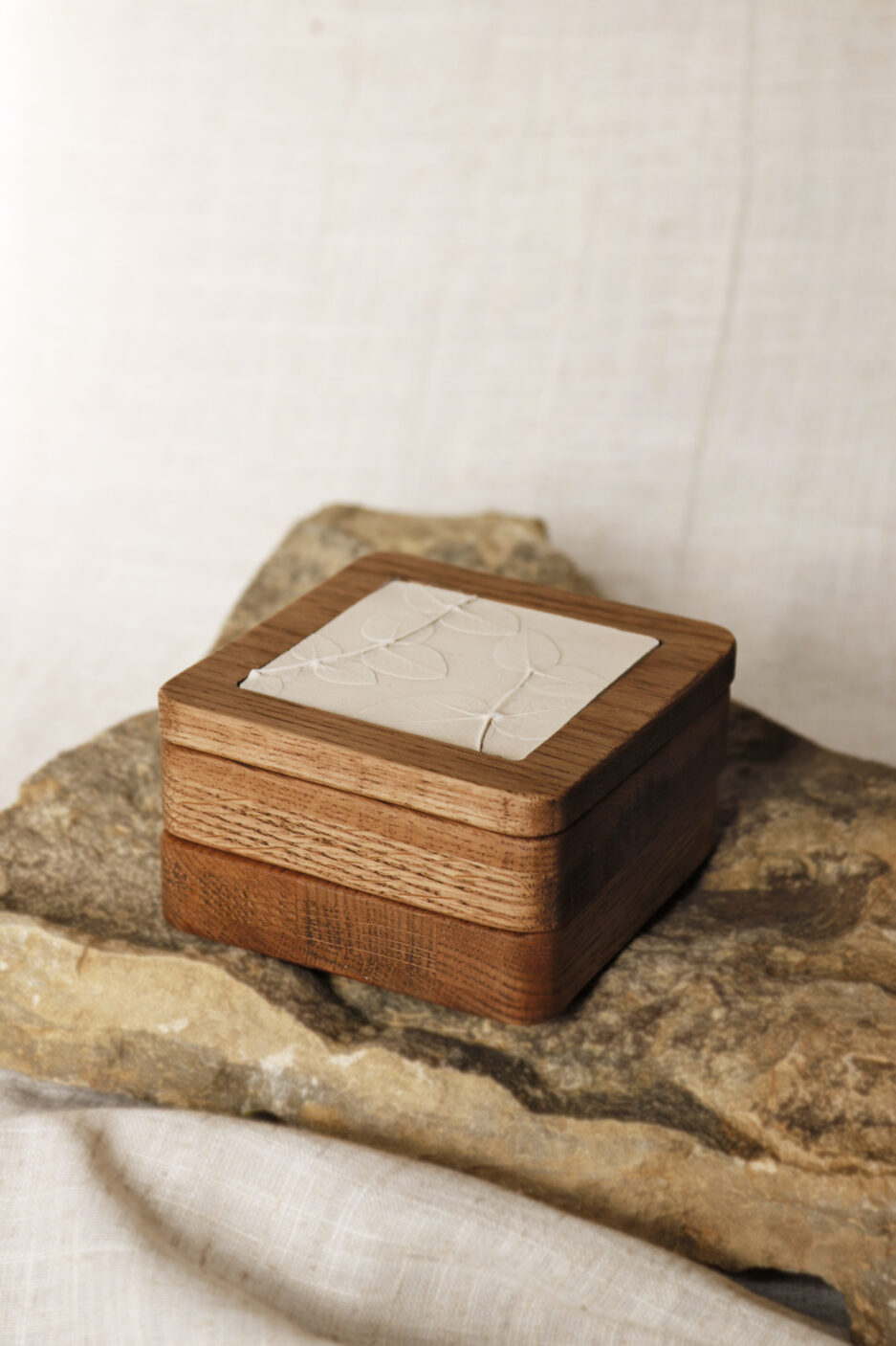 wooden storage box for handmade jewelry