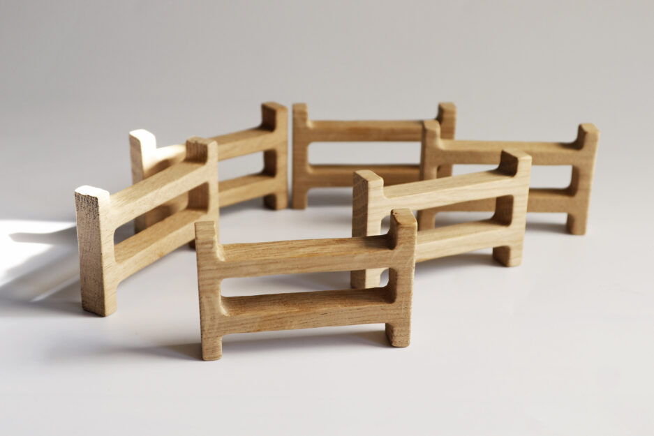 wooden toy fence